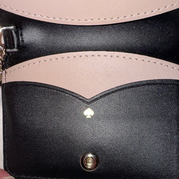 Kate Spade Black Leather Keychain Wallet cardholder - Picture 8 of 11